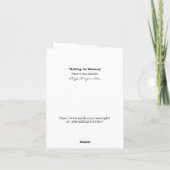 Carte Joyeux Anniversaire et longue vie au-delà de la ga (Dos)