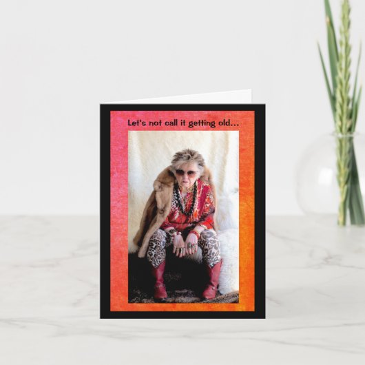 Carte Joyeux Anniversaire et longue vie au-delà de la ga (Devant)