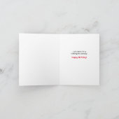 Carte Joyeux Anniversaire et longue vie au-delà de la ga (Intérieur)