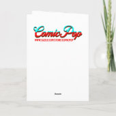 Carte Joyeux anniversaire et Plage d'été amusante (Dos)