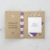 Carte Joyeux anniversaire extraordinaire fille violet ru (Intérieur)