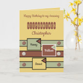 Carte Joyeux anniversaire extraordinaire Stepbrother jau (Fleur jaune)