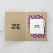 Carte Joyeux Anniversaire fabuleuse tante photo violet (Intérieur)