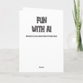 Carte Joyeux anniversaire Fabulous Lady (Dos)