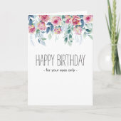 CARTE JOYEUX ANNIVERSAIRE (FAIS-MOI UNE FAVEUR) (Devant)