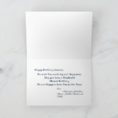 Carte Joyeux Anniversaire Famille Amis Moderne Personnal (Intérieur)