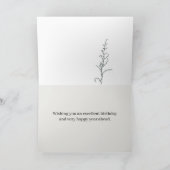 Carte Joyeux Anniversaire Faune Renard Argenté (Intérieur)