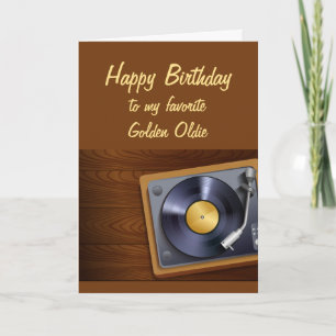Carte Joyeux anniversaire Favori Golden Oldie Fun Vieux 