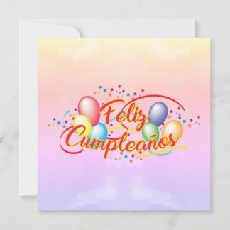 Carte Joyeux anniversaire | Feliz Cumpleaños