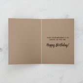 Carte Joyeux Anniversaire, Femme noire avec long Ponytai (Intérieur)