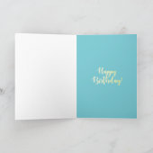 Carte Joyeux anniversaire ! Femme noire, Blonde Afro Bub (Intérieur)