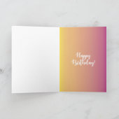 Carte Joyeux anniversaire ! Femme noire, cheveux colorés (Intérieur)