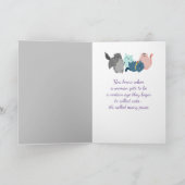Carte Joyeux anniversaire femmes collectionnent chats Be (Intérieur)