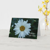 Carte Joyeux anniversaire-fête (Fleur jaune)