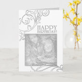 Carte joyeux anniversaire (fière fidélité) (Fleur jaune)