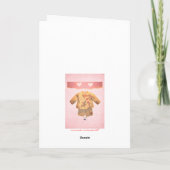 Carte Joyeux anniversaire, fille (Dos)