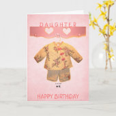 Carte Joyeux anniversaire, fille (Fleur jaune)