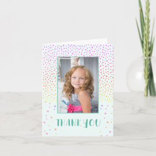 Carte Joyeux Anniversaire Fille 2 Photo Merci Rose Color