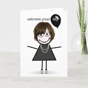 Carte Joyeux Anniversaire Fille Bonhomme Allumette avec 