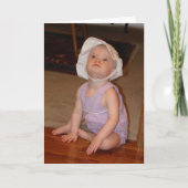 Carte Joyeux Anniversaire Fille d'un an (Devant)