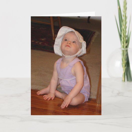 Carte Joyeux Anniversaire Fille d'un an (Devant)