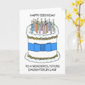 Carte Joyeux anniversaire Fille en droit (Fleur jaune)