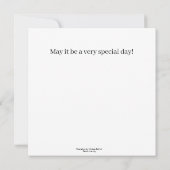 Carte Joyeux anniversaire - Fille en Vélo rose (Dos)