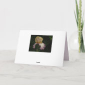 Carte Joyeux anniversaire fille Iris photo (Dos)