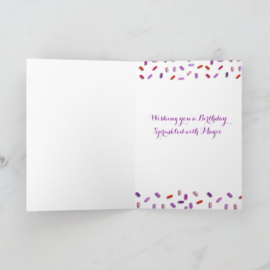 Carte Joyeux Anniversaire Fille, Je vous souhaite un Mag (Intérieur)