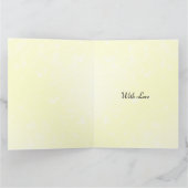 Carte Joyeux Anniversaire Fille noir de luxe et or (Intérieur)