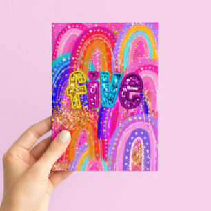 Carte Joyeux Anniversaire Filles 5 Ans