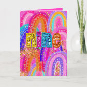 Carte Joyeux Anniversaire Filles 9 Ans (Devant)