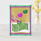 Carte "Joyeux anniversaire" filles femmes (Fleur jaune)