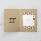 Carte Joyeux anniversaire fils en droit photo brun (Intérieur)