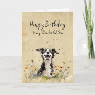 Carte Joyeux anniversaire Fils merveilleux