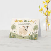 Carte Joyeux Anniversaire Fleur Blanche (Fleur jaune)