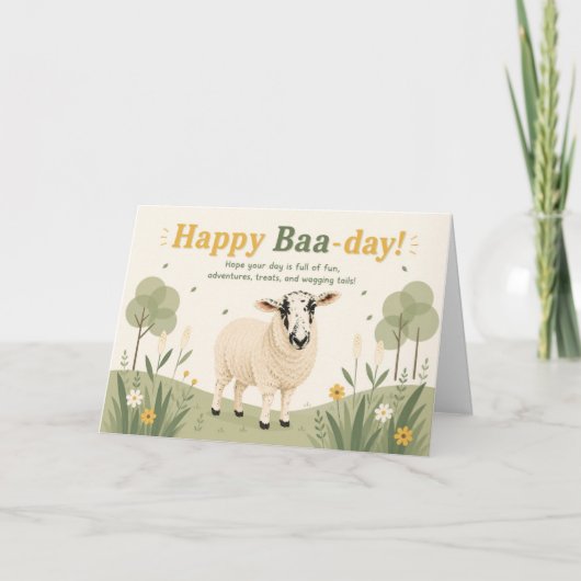 Carte Joyeux Anniversaire Fleur Blanche (Devant)