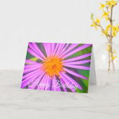 Carte Joyeux Anniversaire Fleur Cosmo (Fleur jaune)