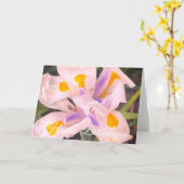 Carte Joyeux Anniversaire Fleur d'Iris (Fleur jaune)