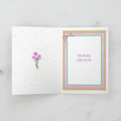 Carte Joyeux Anniversaire Fleurs Aquarelle (Intérieur)