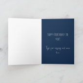 Carte Joyeux Anniversaire Fleurs Bleues (Intérieur)