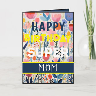 Carte Joyeux Anniversaire Fleurs Bleues Spécial