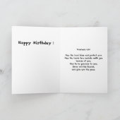 Carte joyeux anniversaire, fleurs rouges (Intérieur)