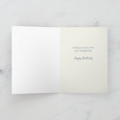 Carte Joyeux anniversaire Fleurs Whimsical (Intérieur)