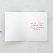 Carte Joyeux Anniversaire Floral (Intérieur)