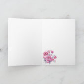 Carte Joyeux anniversaire Floral (Intérieur)