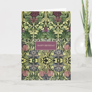 Carte Joyeux Anniversaire Floral Inspirée du Moder