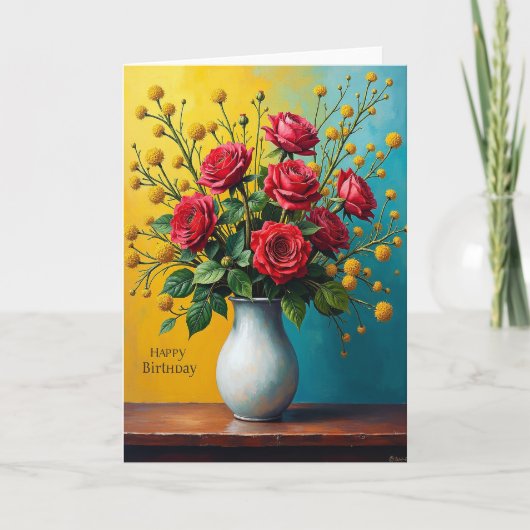 Carte Joyeux Anniversaire Florets (Devant)