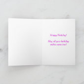 Carte Joyeux Anniversaire Fond Abstrait Cercles Violets (Intérieur)