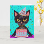 Carte Joyeux anniversaire Fourrure-Baby (Fleur jaune)